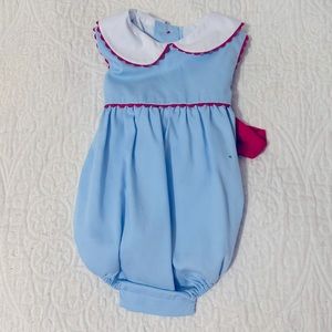 Little English infant girl bubble